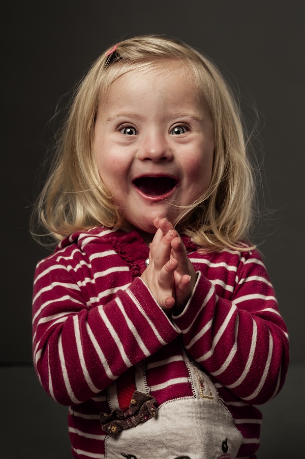 Beth Costerton photographed for 'This Is Me' an exhibition of 50 portraits of children who have Down's Syndrome © Andrew Shaylor