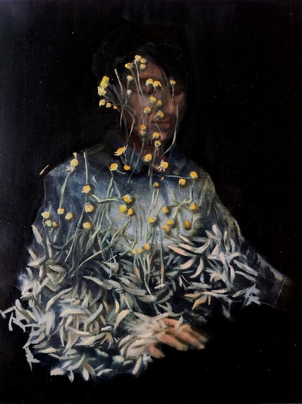Olha Pryymak, Chamomile and Chrysanthemum for Stress Relief, oil on linen, 2016