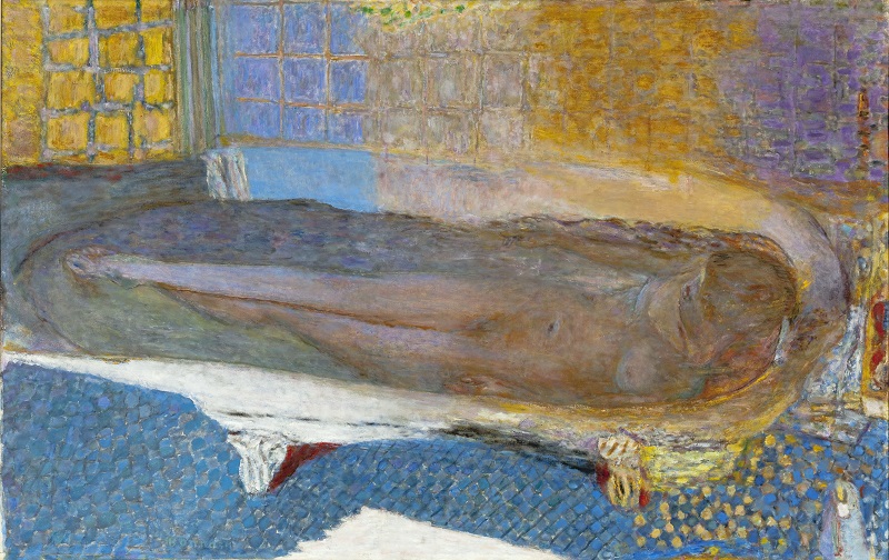 Pierre Bonnard, Nude in the Bath (Nu dans le bain), 1936 - 8, Oil paint on canvas  930 x 1470 mm  Musée d'Art moderne de la Ville de Paris  /   Roger  -  Viollet