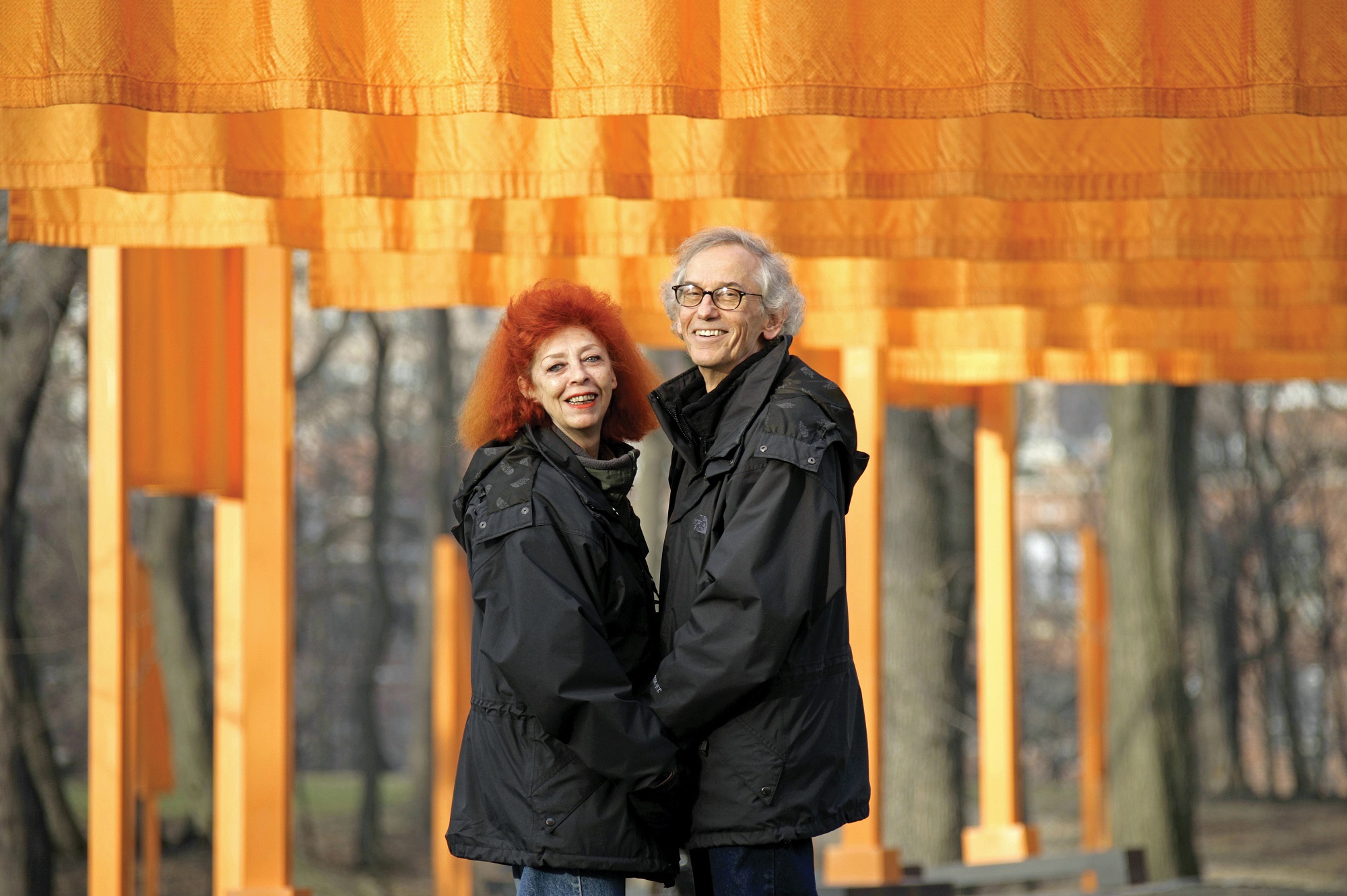  Christo and Jeanne-Claude at The Gates, February 2005 Photo: Wolfgang Volz 