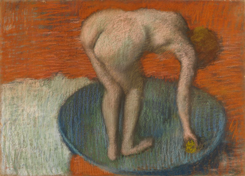 Hilaire-Germain-Edgar Degas, Woman in a Tub, about 1896-1901, Pastel on paper, The Burrell Collection, Glasgow 