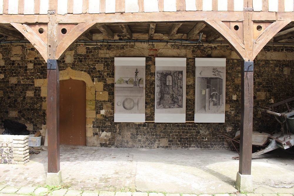 Copies of Salomon de Caus Engravings, Les Forces Mouvantes, Chateau-Musee de Dieppe