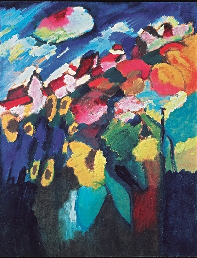 Wassily Kandinsky, Murnau The Garden II, 1910, Oil on cardboard, Merzbacher Kunststiftung Photo © Merzbacher Kunststiftung