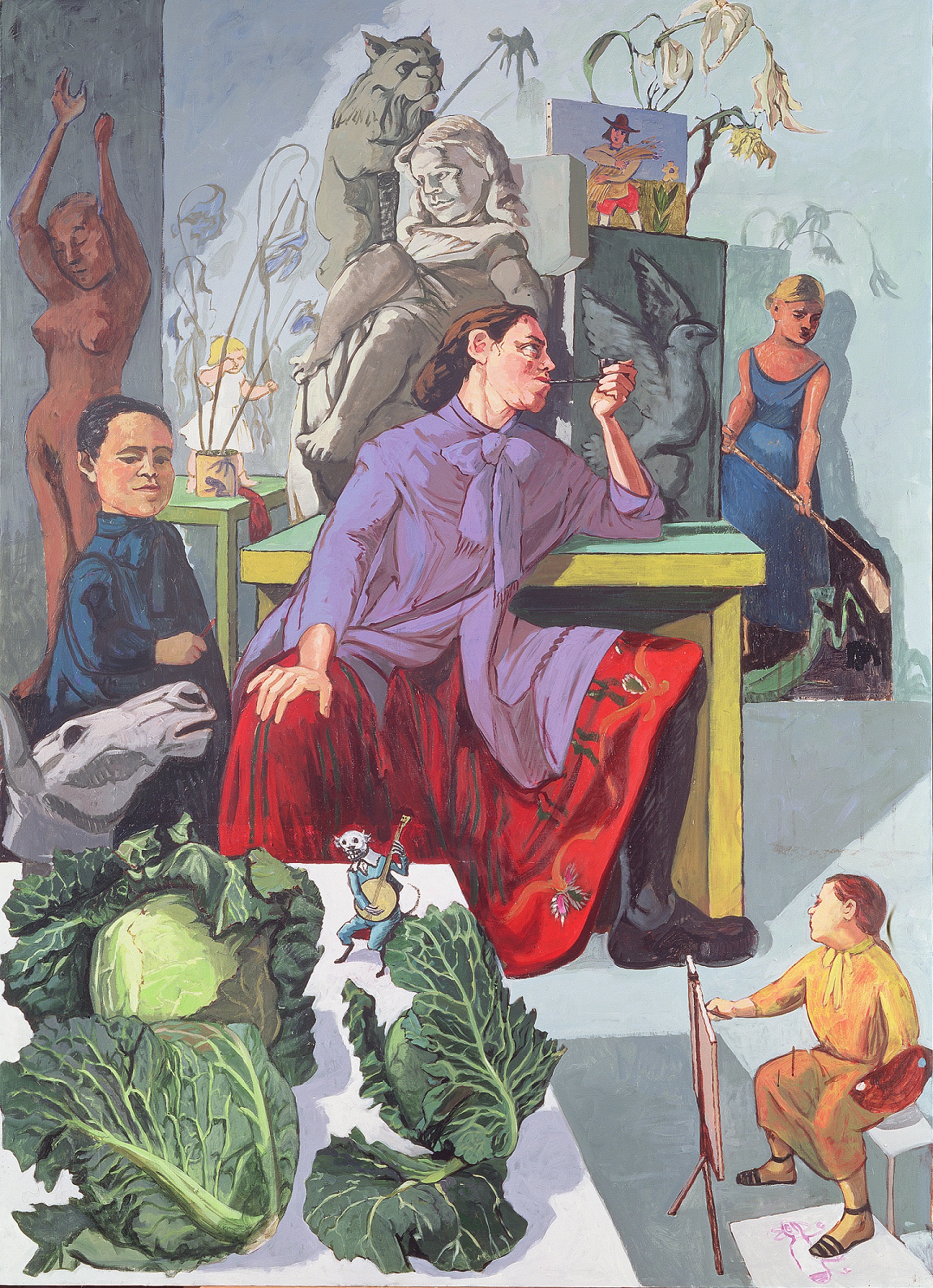 Paula Rego The Artist in Her Studio, 1993. Leeds Museums and Galleries (Leeds Art Gallery) U.K. / Bridgeman Images © Paula Rego