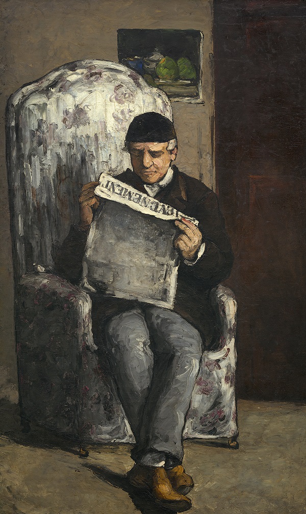 The Artist's Father, Reading "L'Evénement" by Paul Cézanne 1866 National Gallery of Art, Washington, D.C. Collection of Mr. and Mrs. Paul Mellon, 1970.5.1