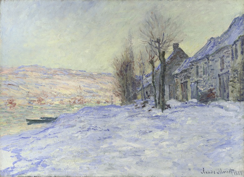 Claude Monet, Lavacourt under Snow, about 1878-81, The National Gallery, London
