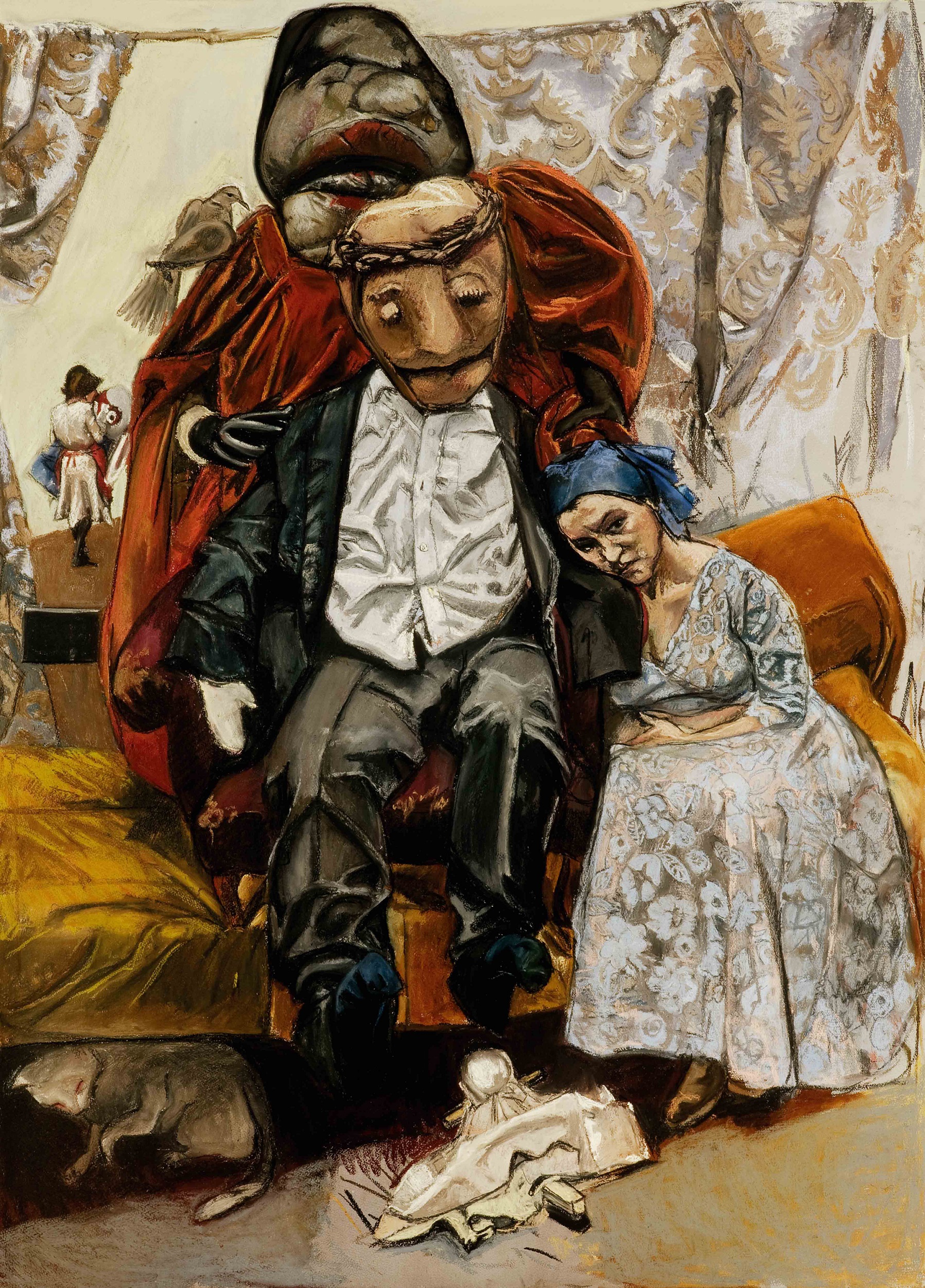 Paula Rego La Marafona, 2005 Pastel on paper on aluminium 187 x 135 cm 73 5/8 x 53 1/8 in © Paula Rego Courtesy the artist and Victoria Miro