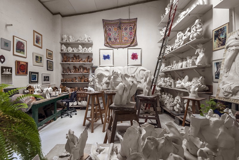 Blumenfeld's studio in Pietrasanta