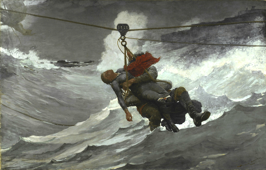 Winslow Homer The Life Line, 1884 Oil on canvas 72.7 x 113.7 cm © Philadelphia Museum of Art The George W. Elkins Collection, 1924 E1924-4-15