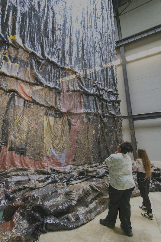 Hyundai Commission: El Anatsui: Behind the Red Moon, Installation View, Photo © Tate (Lucy Green)