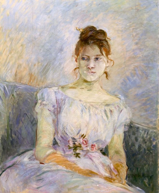 Paule Gobillard in a Ball Gown, 1887 by Berthe Morisot. Oil on canvas. Private Collection