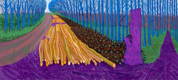 David Hockney, Winter Timber, 2009