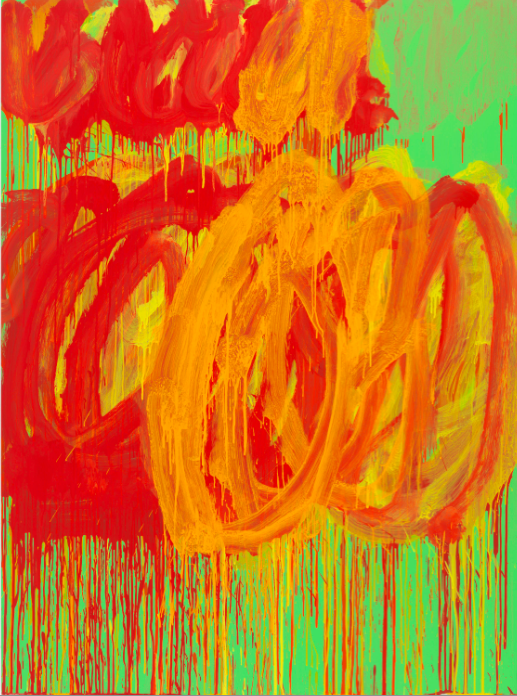 CY TWOMBLY Untitled (Camino Real), 2011 Acrylic on plywood 99 3/8 x 72 7/8 inches 252.4 x 185.1 cm © Cy Twombly Foundation