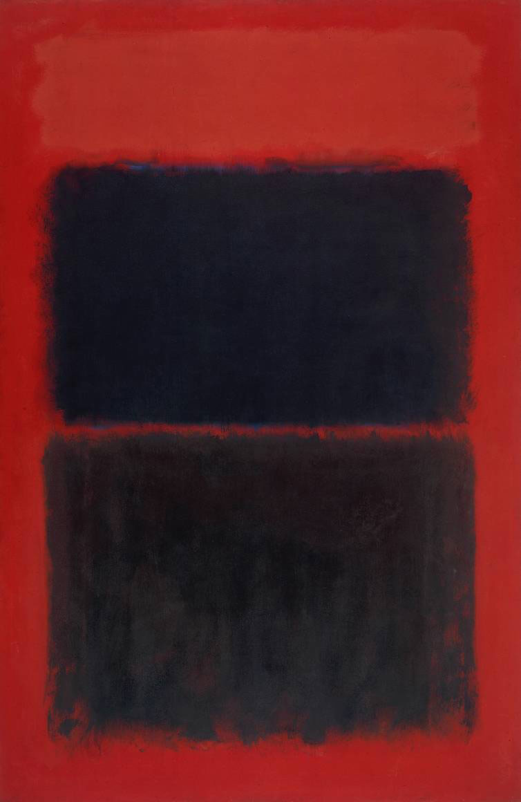 Rothko Light Red over Black