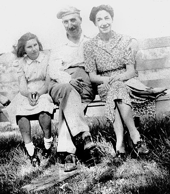 Eva with Stefan Zweig and Lotte Altmann