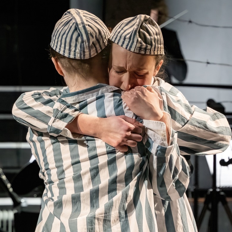 Susanna MacRae and Rachel Roper in A Child in Striped Pyjamas