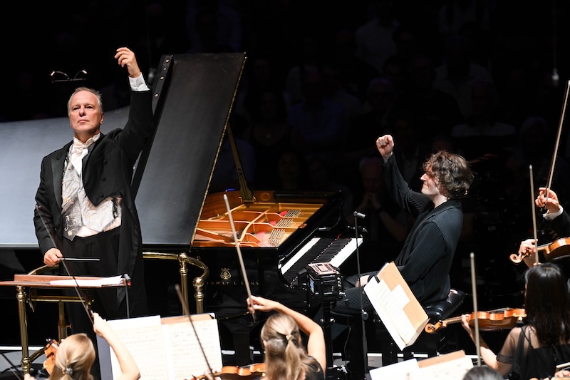 Sakari Oramo with pianist Lukas Sternath