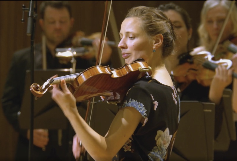 Violinist Marie Schreer with the Royal Northern Sinfonia