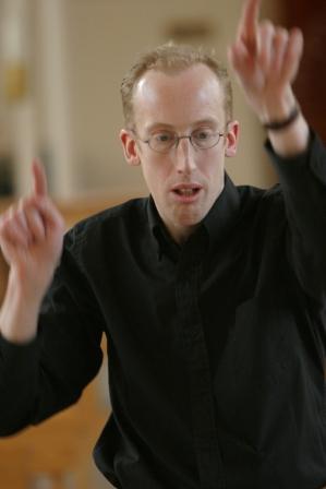 Elysian Singers conductor Sam Laughton