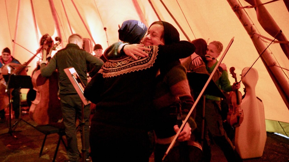 End of Svalbard folk concert