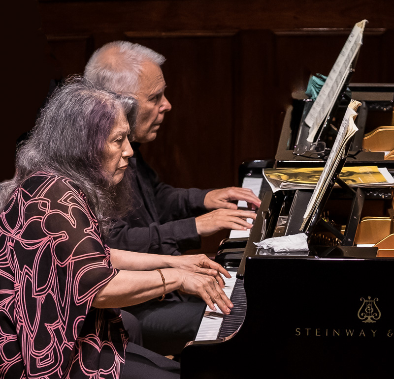 Argerich and Kovacevich at the Wigmore by Clive Barda