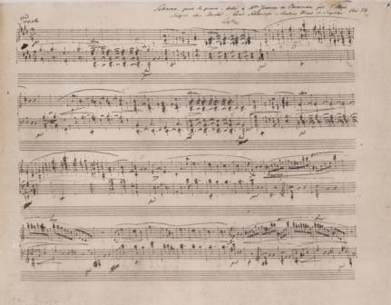 Chopin Scherzo No. 4 manuscript