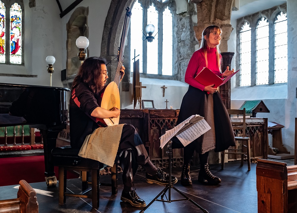 Ruby Huges and Sergio Bucheli in Widecombe-in-the-Moor