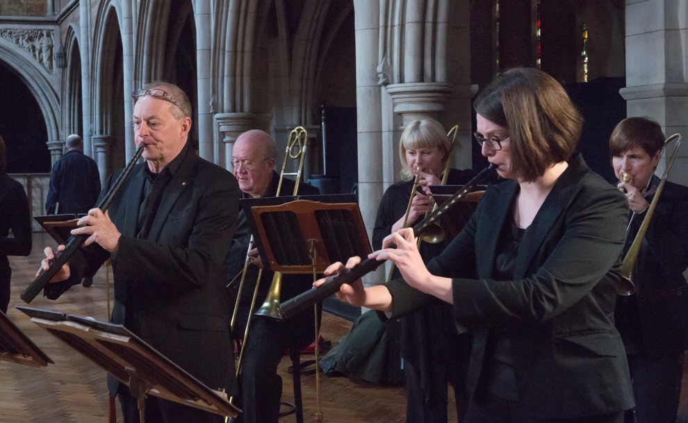 Brass ensemble in The Sixteen's Monteverdi