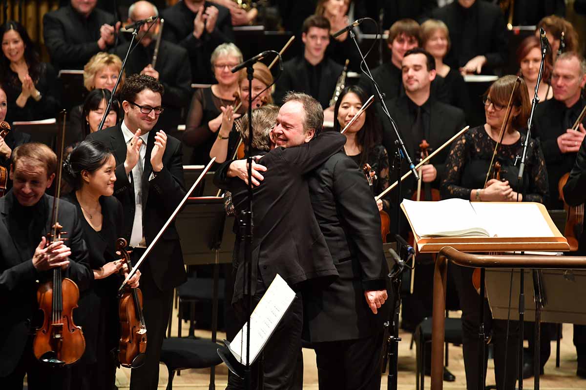 Esa-Pekka Salonen and Sakari Oramo at the end of Total Immersion