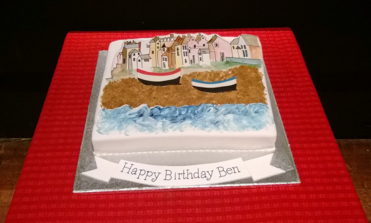 Birthday cake for Britten's 100th birthday