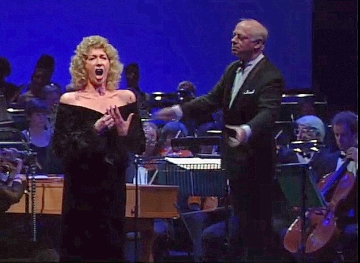 Felicity Lott and Bernard Haitink in the Glyndebouenw gala