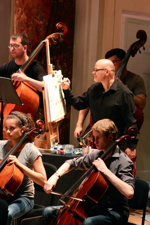 James Mayhew paints Britten's Young Person's Guide to the Orchestra