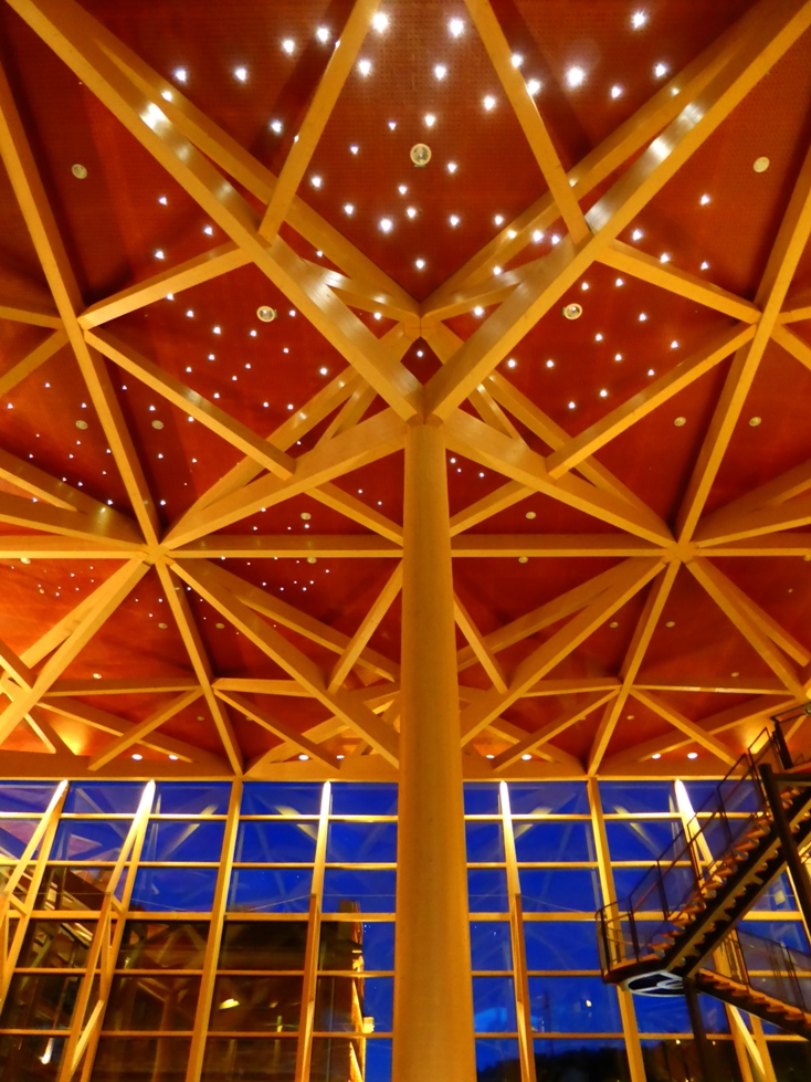 Forest ceiling/sky in the Sibelius Hall