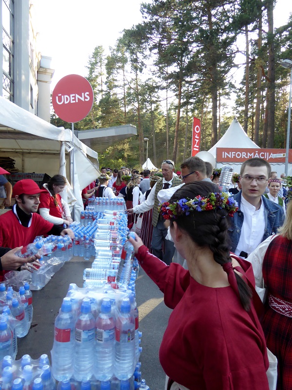 Water at the Song Finale in Riga