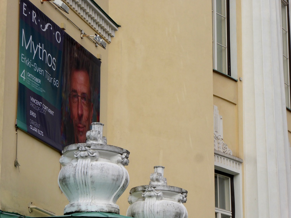 ERSO banner outside Estonia Concert Hall