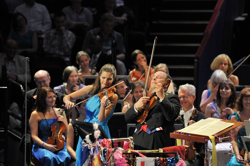 Oramo and Jansen at the Last Night of the Proms
