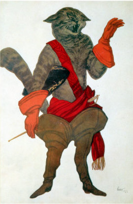 Bakst's design for Puss in Boots in The Sleeping Beauty