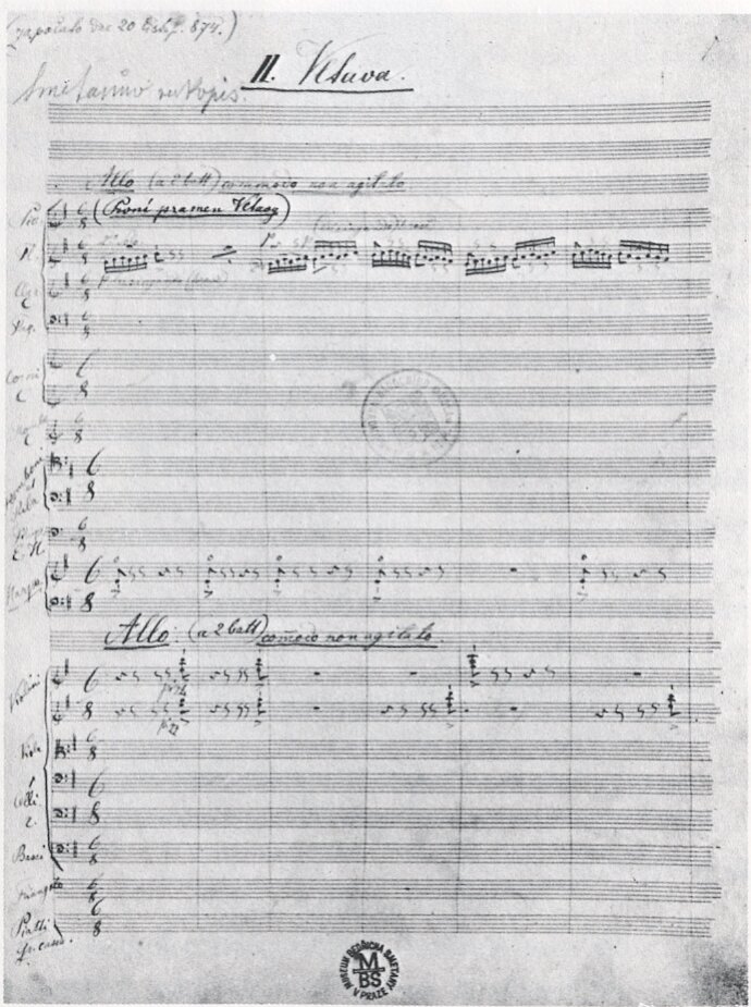 Vltava manuscript