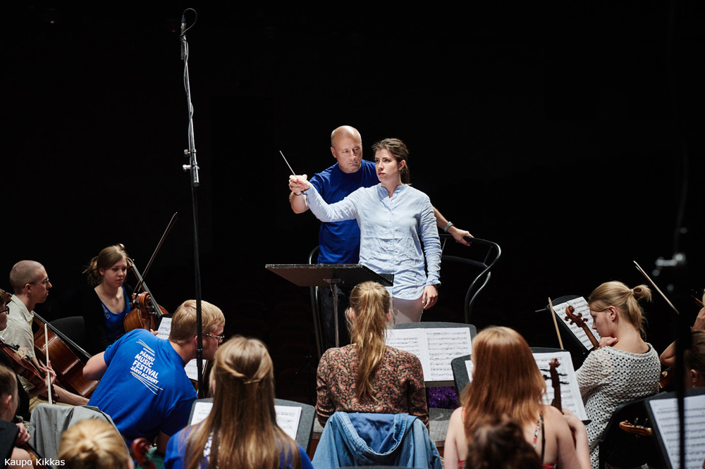 Paavo Jarvi in conducting masterclass