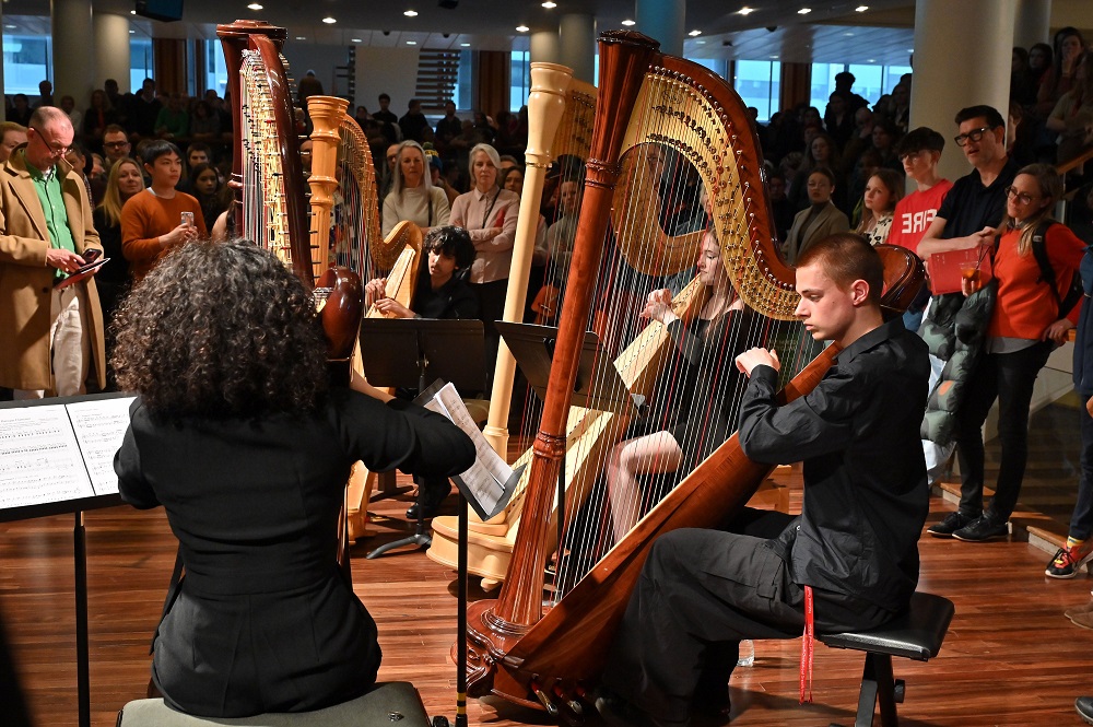 NYO harp quartet