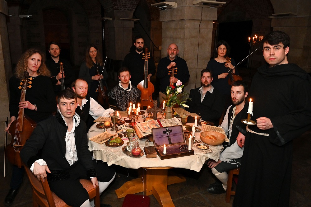 The Gesualdo Six and Fretwork in the crypt of St Martin-in-the-Fields