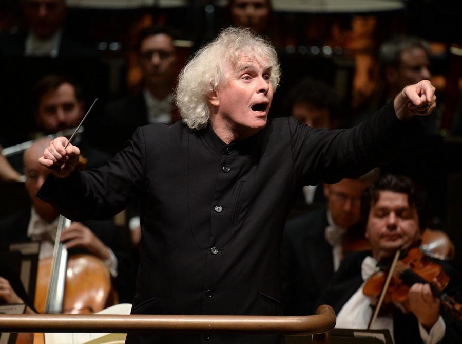 Rattle conducting the LSO