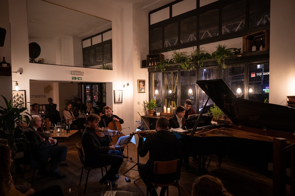 Fidelio Orchestra Cafe piano quartet