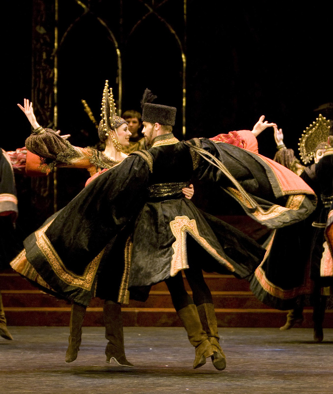 Artists of Birmingham Royal Ballet in Philip Prowse's splendid costumes for Swan Lake