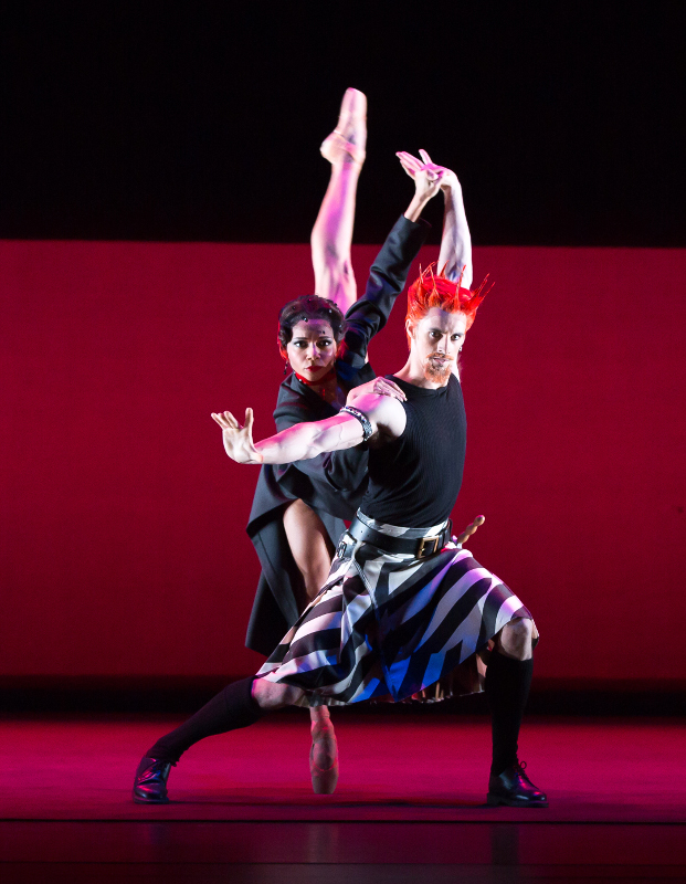 Céline Gittens as Lady Macbeth and Iain Mackay as Macbeth in David Bintley's Shakespeare Suite for Birmingham Royal Ballet
