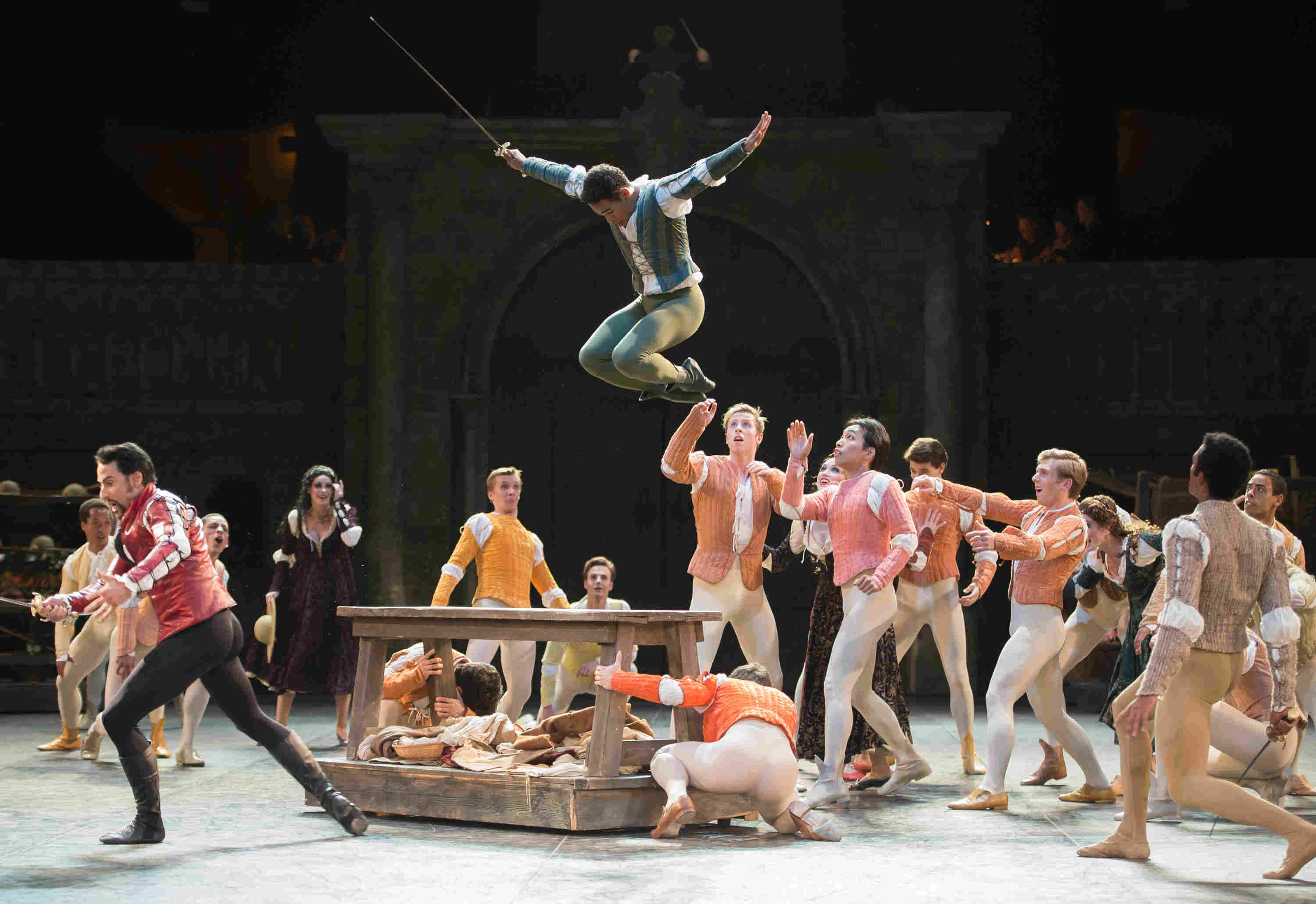 Yonah Acosta as Mercutio in ENB's Romeo and Juliet at the Royal Albert Hall