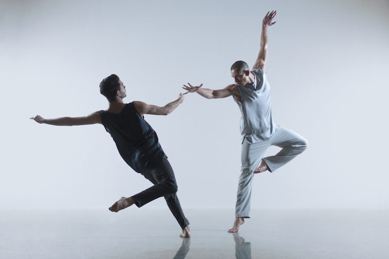 Joshua Harriette and Nicholas Shikkis in 'Voices and Light Footsteps'