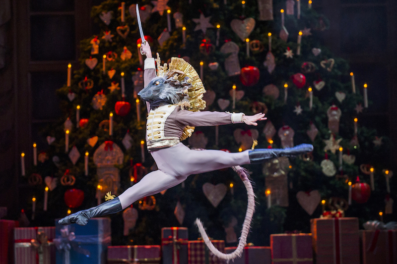Nicol Edmonds as Mouse King in the Royal Ballet's Nutcracker