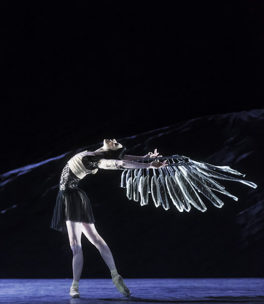 Sarah Lamb in Wayne McGregor's 'Raven Girl'. Photo by Johan Persson.