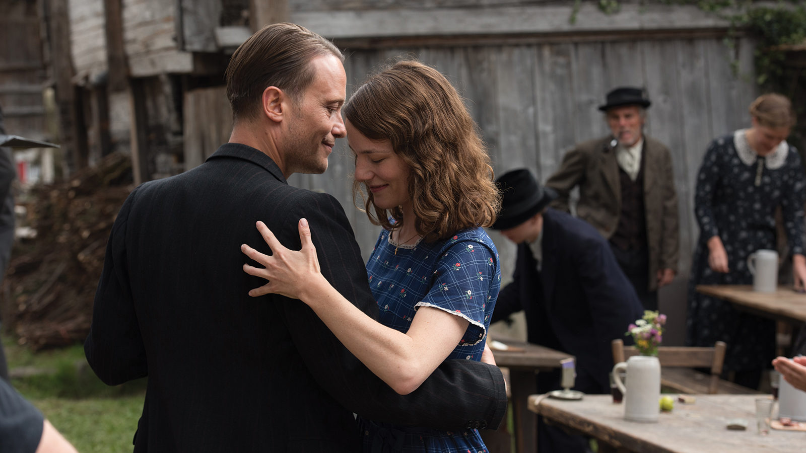 Franz Jägerstätter (August Diehl) and Franziska (Valerie Pachner) in A Hidden Life